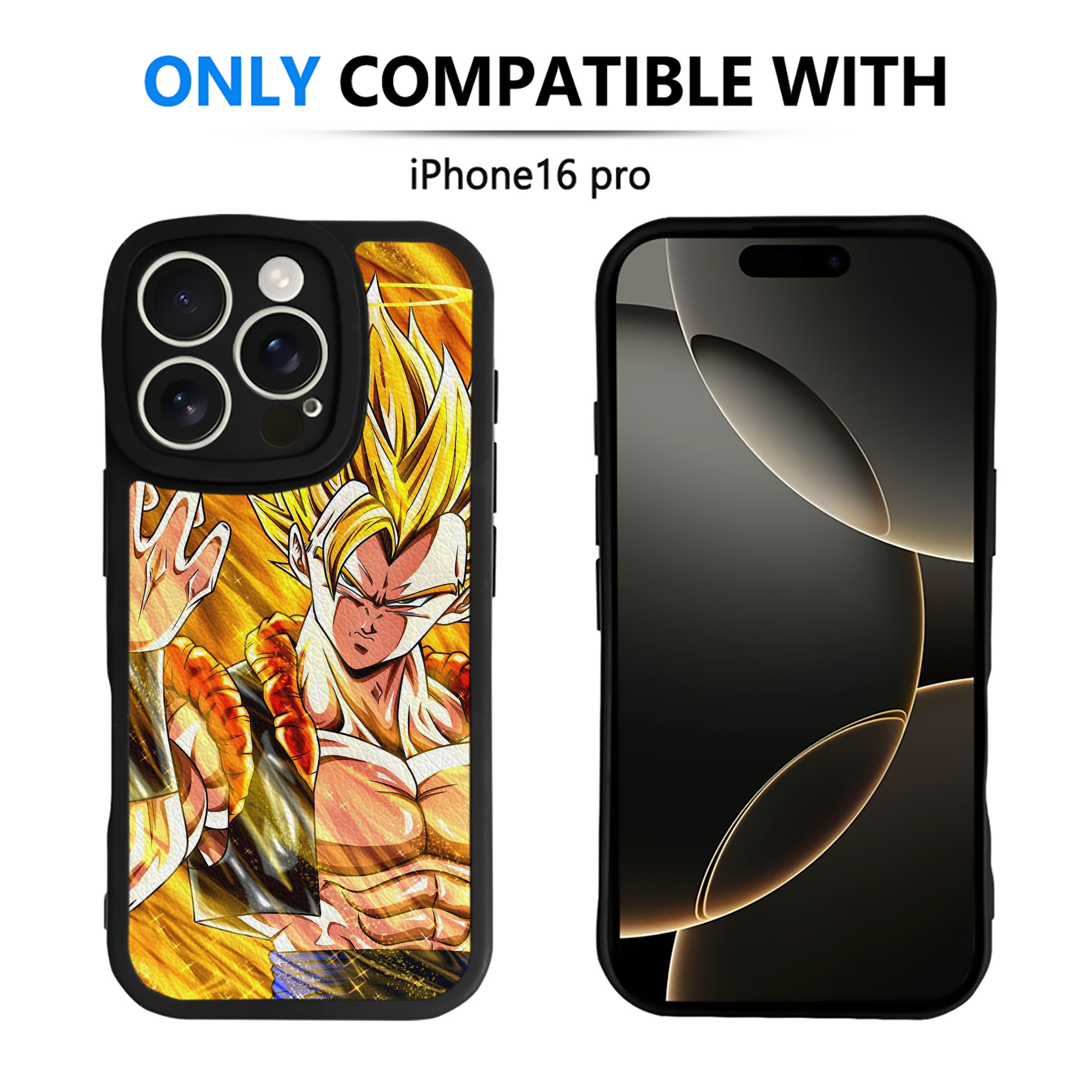 （画像用） ドラゴンボール DRAGON BALL 【iPhone 16シリーズ対応】シリコンスマホケース（レザー調） 材質：シリコン